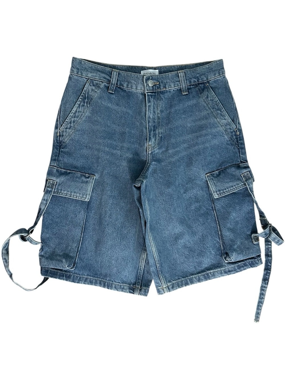 Even & Odd Baggy Denim Cargo Shorts